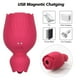 thumbnail image 4 of Rose Vibrator Toy with Tongue Licking Oral Nipple Clit Clitoris Sucker Stimulator Female Adults Goods G Spot Sex Toys for Women, 4 of 5