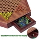 thumbnail image 4 of Tabla de madera mejorada Chinese Checkers VAMSLOVE con canicas, 4 of 7
