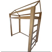 Myr - Cama Alta Con Casita Plaza Y Media