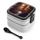 thumbnail image 1 of Black Adam Fiambrera de Doble Capa, Contenedor de Almuerzo Portátil Apilable, Almacenamiento de Alimentos Hermético a Prueba de Fugas, 1000ml, 1 of 6