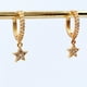 thumbnail image 3 of Aros Argollas, Dijes de Estrellas, Circonitas y Plata 925 enchapados en Oro 24k, 3 of 4
