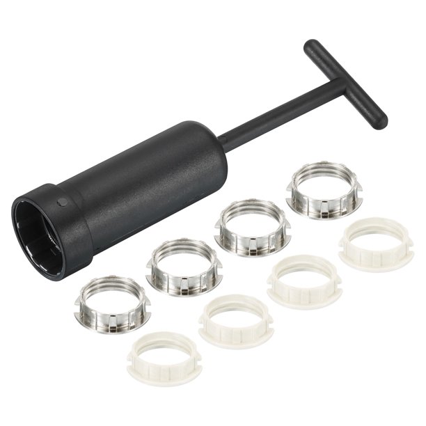 Uxcell G9 Anillos de Zócalo de Luz Soporte de Pantalla de Lámpara Reemplazo con Herramienta de Extracción 1 Set/9pcs