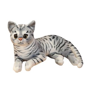 Ioensy - Juguete De Peluche Realista, Figura De Animal Relleno, Juguetes Para Fiesta, Sala De Estar, Regalo, 36Cm, Flores Negras