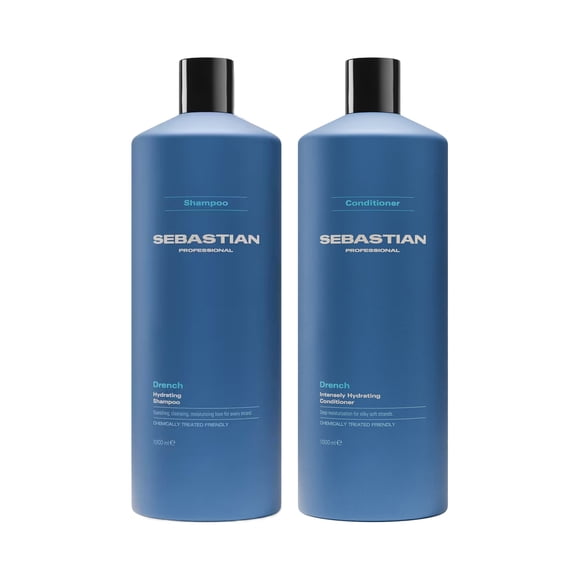 Set Shampoo Sebastian Professional Drench 1000ml Hombre y Mujer