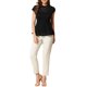thumbnail image 2 of INSPIRE CHIC Blusa de Encaje Floral de Ganchillo con Cuello Redondo sin Mangas Peplum para Mujer M Negro, 2 of 8