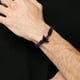 thumbnail image 4 of Pulsera hombre cuerda nautica y ancla acero azul, 4 of 5
