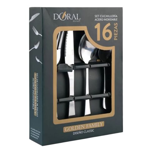 N-Ofertas - Set Cubiertos Royal Cuchilleria Servicio 16 Pcs Doral