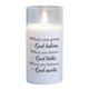 thumbnail image 1 of Vela Elanze Designs When You Pray, cristal blanco, 15 x 8 cm, 1 of 2