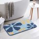 thumbnail image 5 of REGALWOVEN Alfombra de Baño Floral Lavable para Baño Azul 20" x 32", 5 of 6