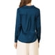 thumbnail image 3 of INSPIRE CHIC Camisas Elegantes para Mujer Cuello de Punta Manga Larga Blusa de Satén Suave Conjunto de Regreso a Clases para Maestras Azul Profundo M, 3 of 8