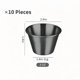 thumbnail image 1 of suxuMhao Vasos Reutilizables para Condimentos, 10 Piezas Vasos Negros para Salsa de 2.5-3OZ/80ML, Vasos Pequeños para Mojar Salsa para Aderezo de Ensalada, Vasos Portátiles para Salsa de Acero, 1 of 3