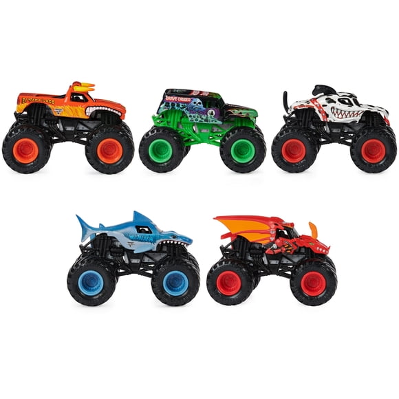Toy Monster Jam Official Pit Party, paquete de 5 unidades, escala 1:64