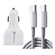 thumbnail image 1 of Adaptador Cargador Auto Para Celular + Cable Usb-c, 1 of 3
