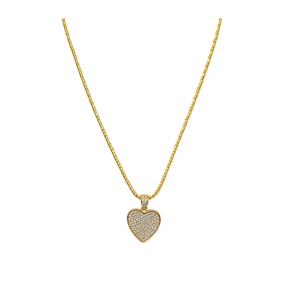 Collar Corazón Lumina con Baño de Oro 18K.