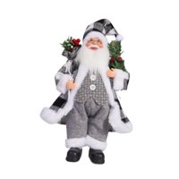 Magideal - Adorno Navideño De Papá Noel, Regalo De Año Nuevo, Juguete Familiar Para Niños, Accesorios De Muñeca, Decoración Para Oficina, Dormitorio, Decoración Cuadros Blancos Y Negros