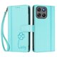 thumbnail image 3 of Funda Cartera Trébol para Motorola Moto G57 con Ranuras Tarjetas y Carga Inalámbrica Verde menta, 3 of 6