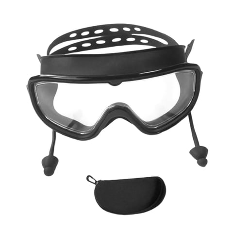 Ioensy - Gafas De Natación Para Adultos A Prueba De Fugas Con Estuche De Almacenamiento, Cómodas Gafas De Natación Negras