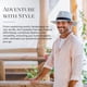 thumbnail image 3 of Sombrero Fedora CARKELLA L/XL Marfil UPF 50+ Plegable, 3 of 9