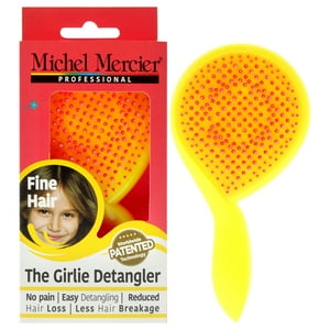Michel Mercier - El Cepillo Desenredante Girlie Para Cabello Fino - Rosa-Amarillo De Para Mujer - 1 Cepillo Para El Cabello