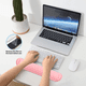 thumbnail image 5 of Protector de muñeca para teclado de espuma viscoelástica ultrafina Almohadilla de muñeca ergonómica de gel suave adecuada para computadora, portátil, oficina, juegos, mecanografía, 5 of 5