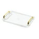 thumbnail image 3 of Bandeja De Servicio Rectangular, Almacenamiento Cosmético Moderno Para Escritorio, Mesa De Centro, Hotel M Transparente, 3 of 5