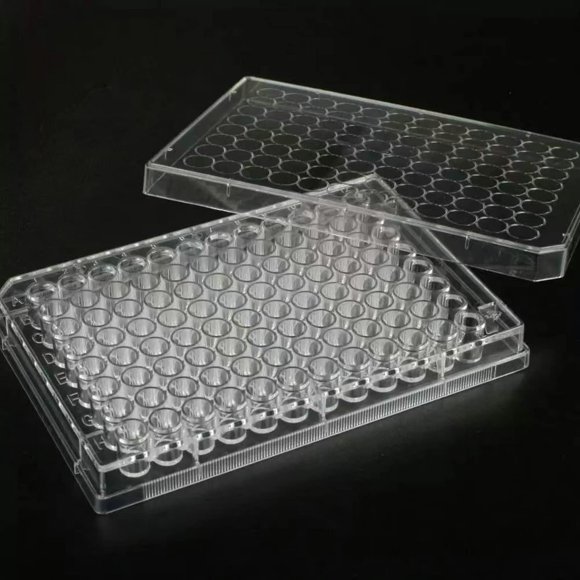 Placa de cultivo Scienfocus Lab de 96 pozos con tapa (10 unidades)