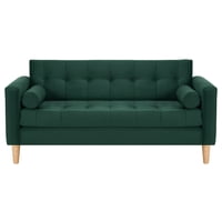 Bodevir - Sofa Retro 3C Felpa 05 Verde Botella
