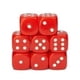 thumbnail image 1 of Set de dados Role 4 Initiative, rojo opaco con tinta blanca, 18 mm (12), 1 of 2