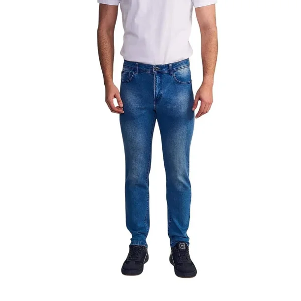 Jeans Hombre Slim Black Blue Five Pockets Basic Ellus