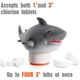 thumbnail image 2 of Dispensador Cloro Flotante XYWQ Tiburan Ajustable Piscina, 2 of 3