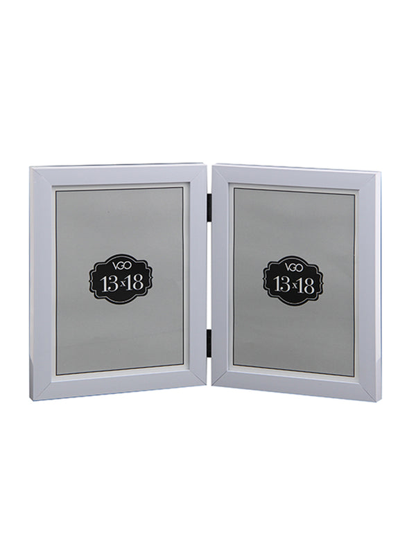 Vgo - Marco 10X15 Plastico Doble Blanco