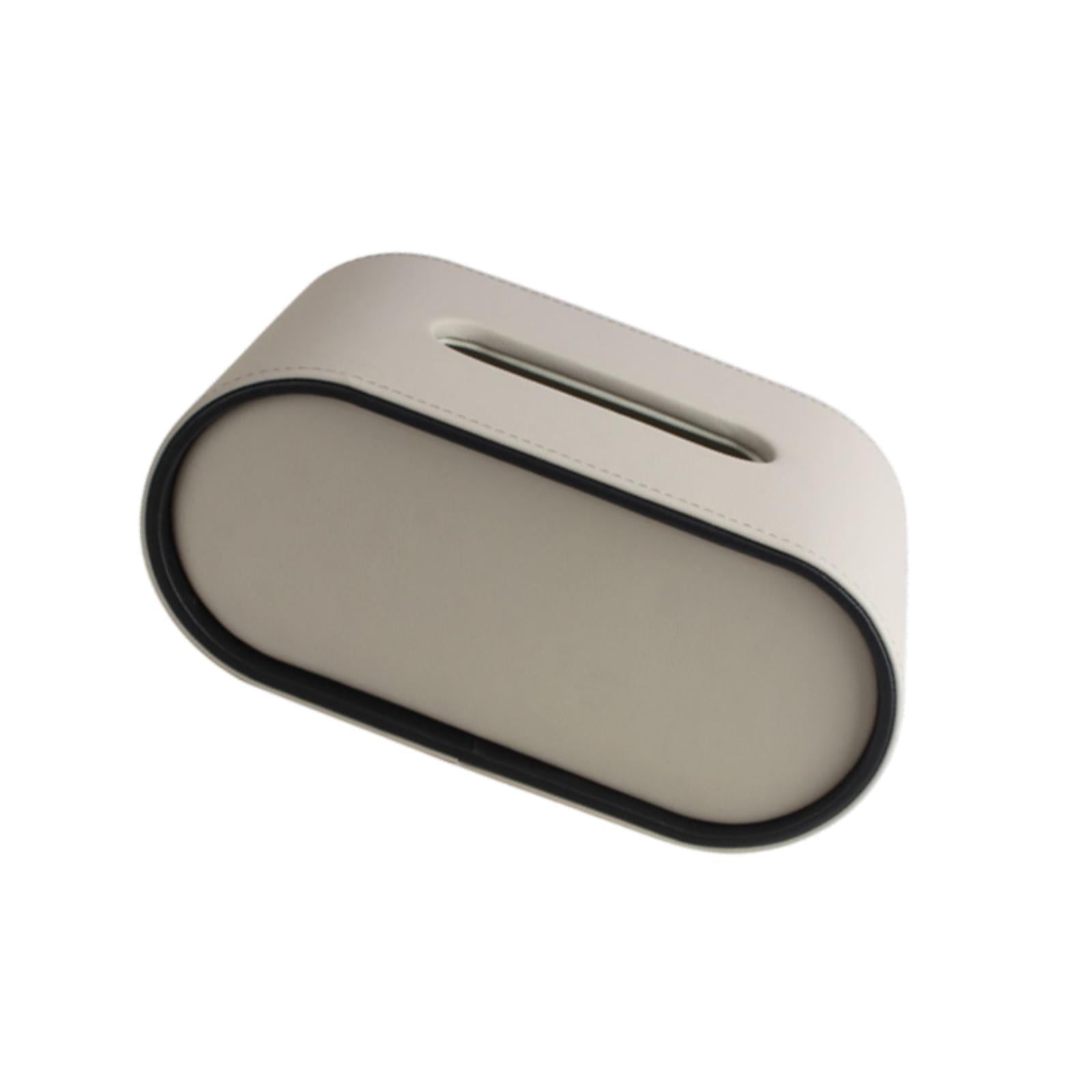 Magideal - Cubierta De Caja De Pañuelos, Organizador Decorativo, Soporte Para Caja De Pañuelos, Dispensador De Pañuelos Clásico Para Mesa, Dormitorio, Tocador, E Gris