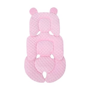 Magideal - Cojín Para Cochecito De Bebé, Alfombrilla Gruesa Con Forro, Almohadillas Para Asiento, Alfombrilla Para Carrito De Compras, Cojín Para Asiento De Bebé Rosa