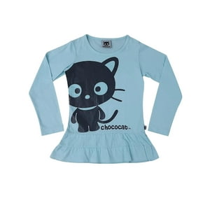 Hello Kitty - Polera Niña Chococat Turquesa 10