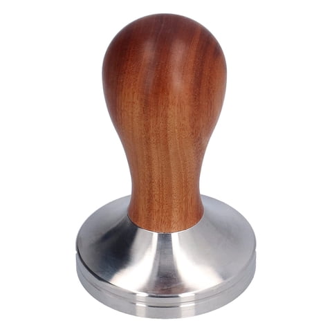 Xusx111 - Café Tamper 51Mm Espresso Tamper Herramienta, Acero Inoxidable Barista-Calidad Mano Prensa Espresso Maker Con Mango De Madera Ergonómico