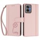 thumbnail image 3 of Funda Cartera Trébol para Motorola Moto G55 5G con Ranuras Tarjetas y Carga Inalámbrica Rosa, 3 of 6