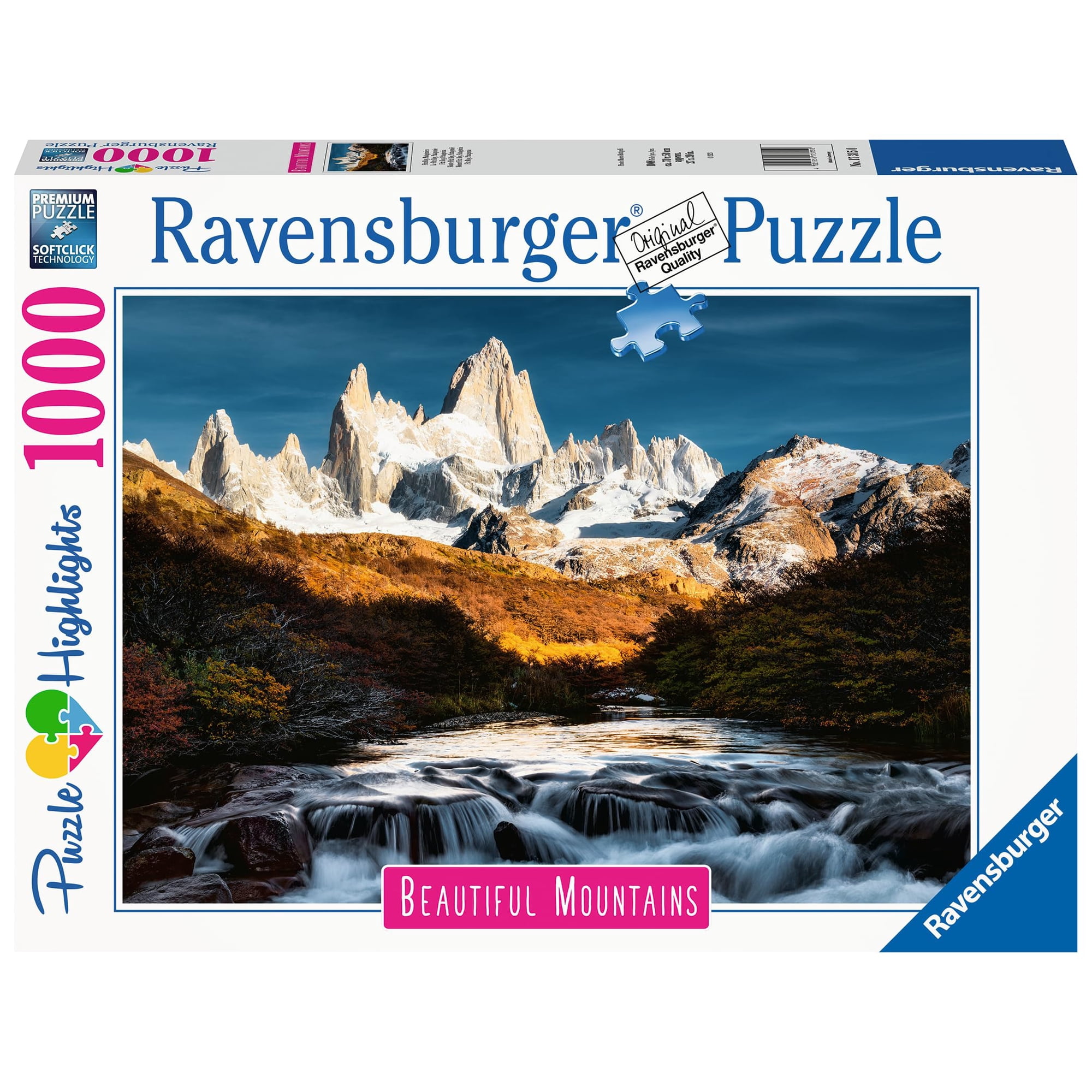 Rompecabezas Ravensburger Fitz Roy, Patagonia, Argentina, 1000 Piezas