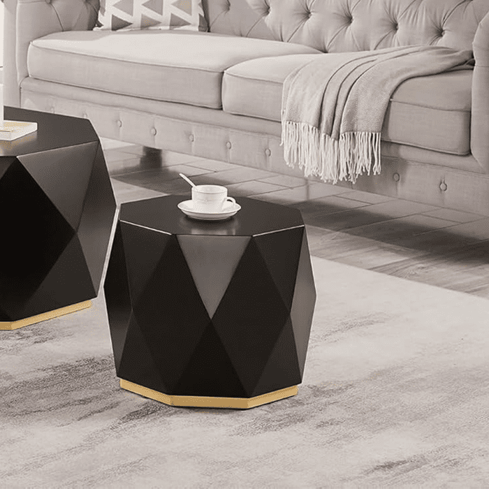 Muebles Santa Ana - Mesa Lateral Geometrix Black