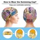 thumbnail image 3 of Hora de aventura Gorro de Natación de Licra, Gorro de Baño de Tela Cómoda, Gorro Elástico Antideslizante para Hombres, Mujeres y Niños, 3 of 6