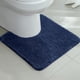 thumbnail image 1 of Xiao Hua Tapete de Baño Antideslizante en Forma de U para Piso de Inodoro, Azul Oscuro Grueso y Denso Esponjoso Suave de Felpa, Lavable a Máquina, Fuerte Absorción de Agua 20 Pulgadas x 20 Pulgadas,, 1 of 4