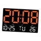 thumbnail image 3 of Reloj De Pared Para Niños Y Adultos, Pantalla LED, Reloj Digital Para El Hogar, Sala De Estudio, Dormitorio, Naranja, 3 of 3