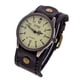 thumbnail image 2 of Reloj De Pulsera Vintage Cuero De PU Correa Ancha De Cuero Para Hombres Cómodo Negro, 2 of 3