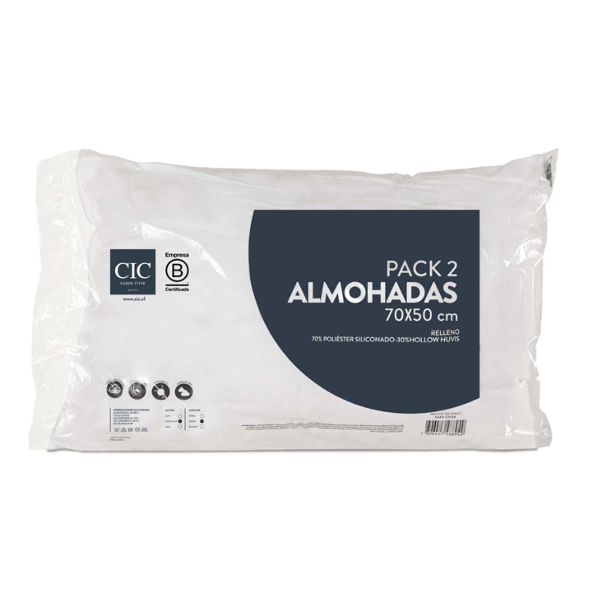 Cic - Set 2 Almohadas Fibra 50X70 Cm