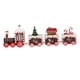 thumbnail image 4 of Juego De Decoración De Tren De Tren De Madera De Navidad Para Escritorio Al Aire Libre Rojo Blanco, 4 of 5