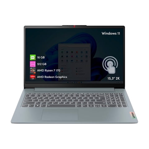 Notebook Lenovo Ideapad Slim 3 Ryzen 7 16Gb 512Gb 15.3' 2K
