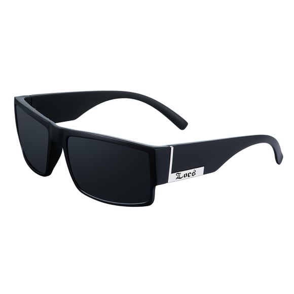 Anteojos de Sol Locs 91026 Marco Plateado Mate Negro