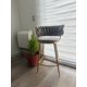thumbnail image 2 of Taburete Bar Queen Fijo Velvet Gold - Negro, 2 of 2