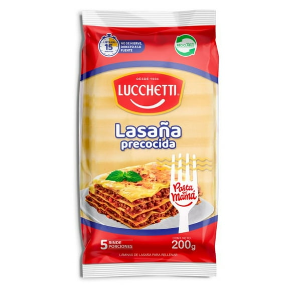 Lasaña Precocida Bolsa, 200 g