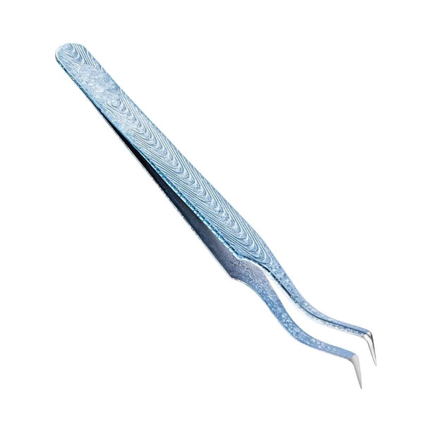 Clip removedor de pinzas de extensión de pestañas, herramienta de maquillaje, clip de pestañas injertadas, textura de hielo agrietado, alta precisión, Estilo E
