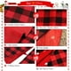 thumbnail image 3 of Falda B-COOL Buffalo Plaid para árbol de Navidad, 122 cm, negro y rojo, 3 of 3